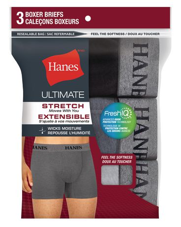Hanes Men's 3 Pack Ultimate Stretch Boxer Brief | Walmart Canada