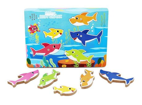 baby shark wooden puzzle walmart