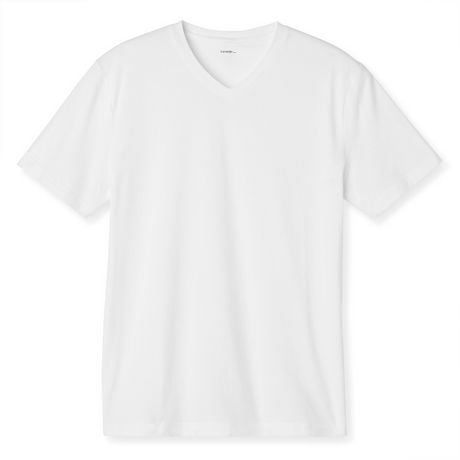T-shirt extensible George pour hommes à encolure en V Tailles P à TTG
