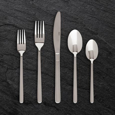 Safdie & Co. Premium Gourmet Living Flatware Cutlery Tableware Stainless Steel Silverware 20 Piece Set Stanford