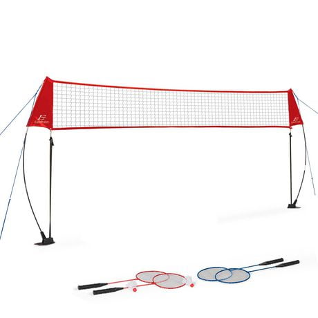 EastPoint Sports Easy Setup Badminton, 4 racquets and 2 shuttlecocks