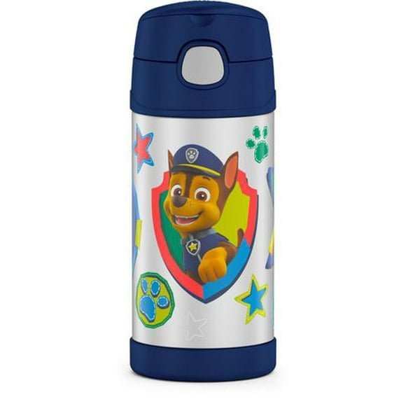 Thermos Funtainer 12 Oz Vacuum Insulated Straw Bottle - Paw Patrol, Blue, F40122PPC4