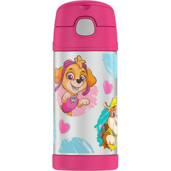 Thermos Funtainer Vacuum Insulated 12 OZ Straw Bottle, PAW Patrol Skye, 12 Oz, Bottle