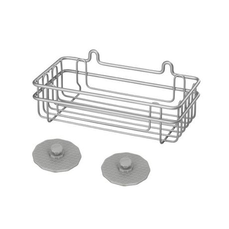 Gancio appendiabiti da avvitare Simply in metallo grigio satinato L 2.7
