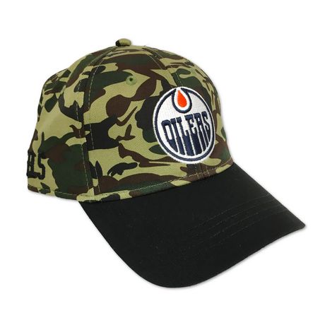 Men's Edmonton Oilers Onesize Pinback Cap | Walmart Canada