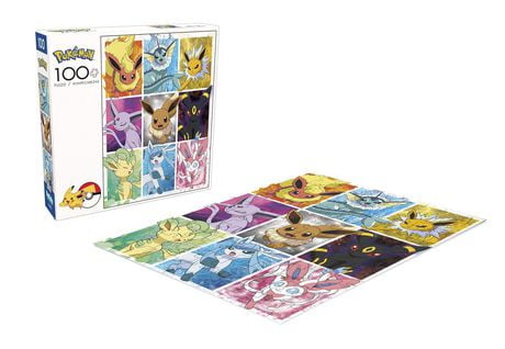 Buffalo Games - Pokémon - Pokémon Eevee Evolutions Frames - 100 Piece ...