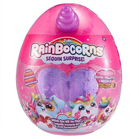 Rainbocorns Sequin Surprise Plush in Giant Mystery Egg by ZURU ...