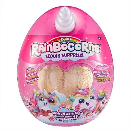 Rainbocorns Sequin Surprise Plush in Giant Mystery Egg by ZURU ...