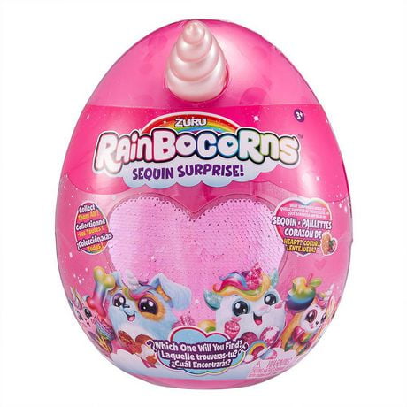 Rainbocorns Sequin Surprise Plush in Giant Mystery Egg by ZURU ...