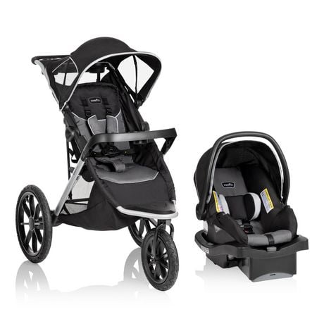 Evenflo Victory Plus Jogging Stroller Travel System with LiteMax Infant Car Seat