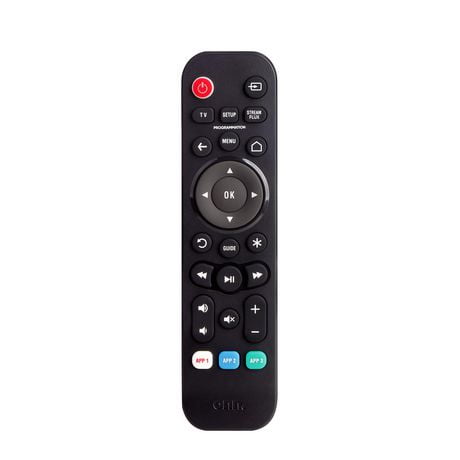 onn. Battery Powered TV and Streaming 3-Device Remote, Quick Search Feature