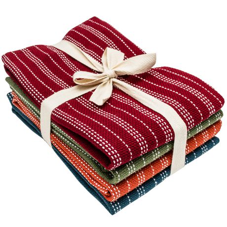 Harvest 4 Pack Kitchen Towels Walmart Canada   6000201820707 