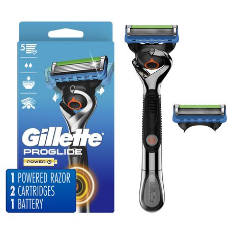 Gillette Body Razor Handle + 3 Powerglide Cartridges – Smooth Shave Kit