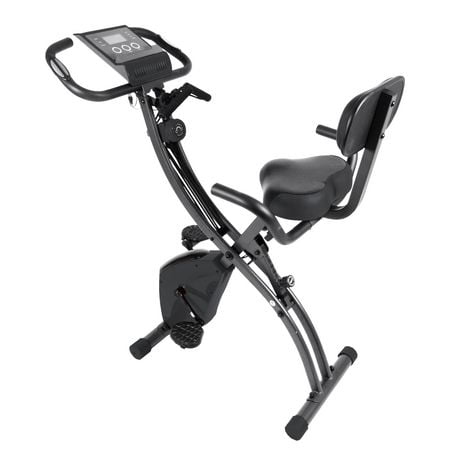 Echelon Flex Ultra Folding Upright and Recumbent Bike with LCD display and FREE 30-day trial of Echelon FitPass membership - Black