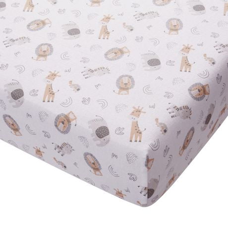 George Baby Organic Flannel Crib Sheet - Walmart.ca