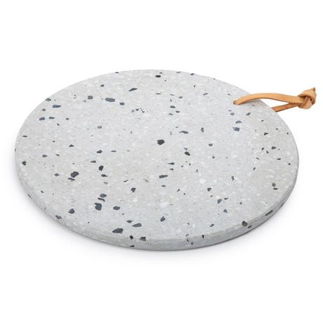 Truu Design Terrazzo Decorative Platter, 11.5 x 0.75 inches, Grey