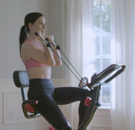 echelon flex bike desk pro upright exercise bike