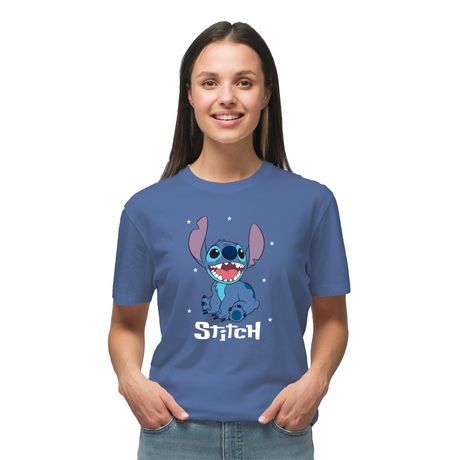 Disney Lilo & Stitch Ladies Stars Short Sleeve T-Shirt | Walmart Canada