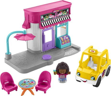 Fisher Price Little People Barbie City Adventures Café And Cab, Ages 3 ...