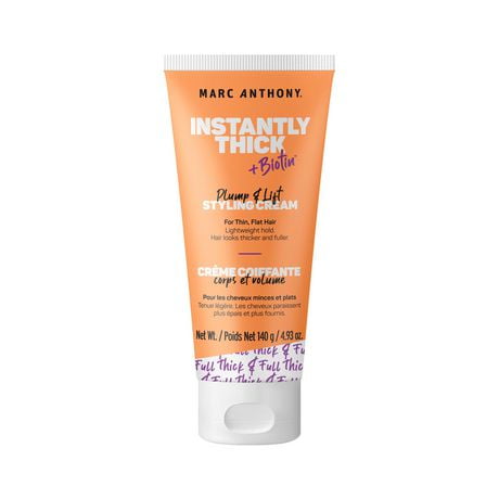Marc Anthony Instantly Thick +Biotin Plump & Lift Styling Cream, For Thin, Flat Hair