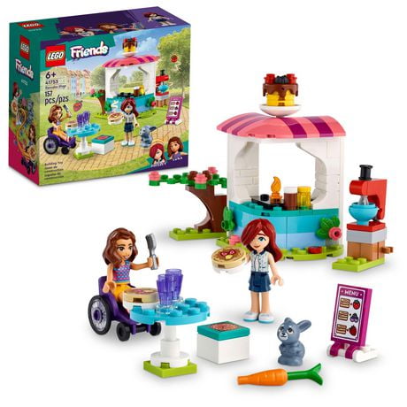 LEGO Friends Pancake Shop 41753 Building Toy Set, Pretend Creative Fun for Boys and Girls Ages 6+, With 2 Mini-Dolls and Accessories, Inspire Imaginative Role Play, Includes 157 Pieces, Ages 6+