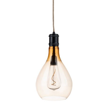 Luminair a Ampoule Edison avec poignée en jute Lampe à DEL suspendue solaire