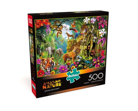 Buffalo Games Amazing Nature Jungle Discovery 500 Piece Jigsaw Puzzle ...