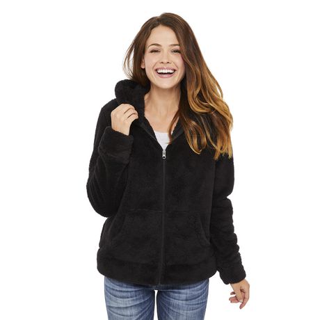 George Women's Plush Full Zip Jacket | Walmart Canada