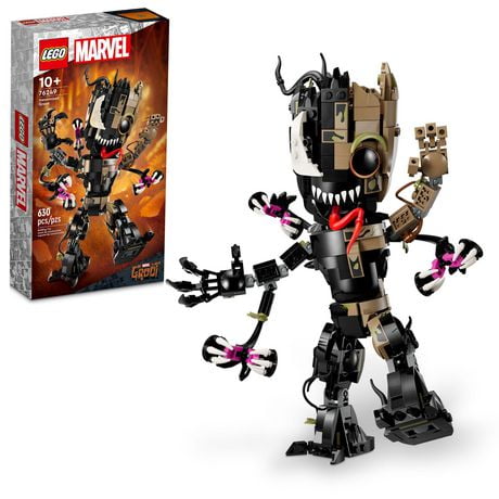 LEGO Marvel Venomized Groot 76249 Transformable Marvel Toy for Play and Display, Buildable Marvel Action Figure for Fans of the Guardians of the Galaxy Movie, Marvel Birthday Gift for 10 Year Old Kids, Includes 630 Pieces, Ages 10+