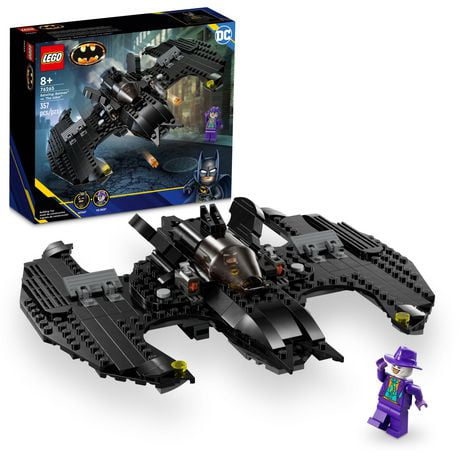 LEGO DC Batwing: Batman vs. The Joker 76265 DC Super Hero Playset, Features 2 Minifigures and a Batwing Toy Based on DC’s Iconic 1989 Batman Movie, DC Birthday Gift for 8 Year Olds, Includes 357 Pieces, Ages 8+