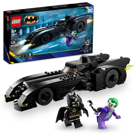 LEGO DC Batmobile: Batman vs. The Joker Chase 76224 Building Toy Set, this DC Super Hero Toy Features Batman's Iconic Vehicle with Weapons and a Minifigure Compatible Cockpit, DC Gift for 8 Year Olds, Includes 438 Pieces, Ages 8+