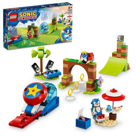 LEGO Sonic the Hedgehog Sonic’s Speed Sphere Challenge 76990 Building Toy Set, Sonic Playset with Speed Sphere Launcher and 3 Sonic Figures, Fun Christmas Gift Idea for Young Fans Ages 6 and Up, Includes 292 Pieces, Ages 6+