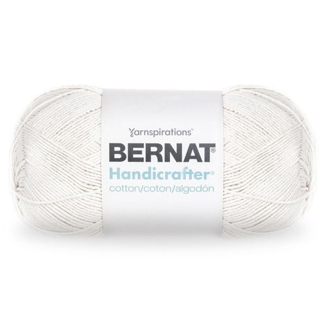 Bernat® Handicrafter® Yarn, Cotton #4 Medium, 14oz/400g, 710 Yards, Economical size versatile yarn