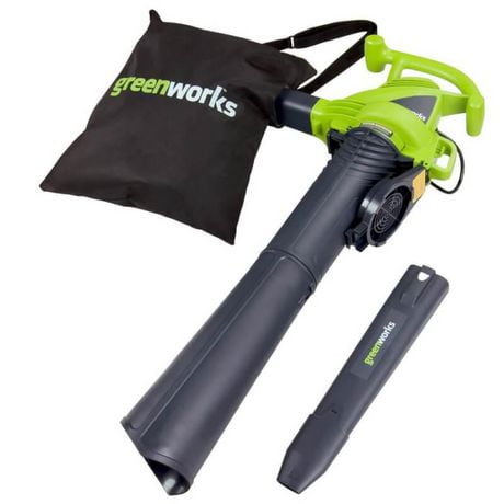 Greenworks 12 AMP 2 Speed 230 MPH Corded Blower/Vacuum 24022