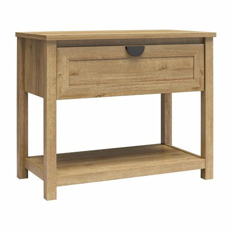 Mr. Kate Primrose Wide 1 Drawer Nightstand with Open Shelf, Natural