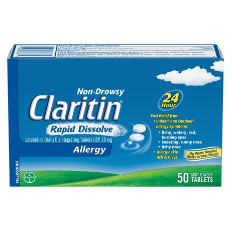 Claritin Ultra-fondants, Médecine anti-allergie, 24 heures, non somnolent