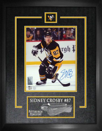 Sidney Crosby Replica Signature Frame Penguins
