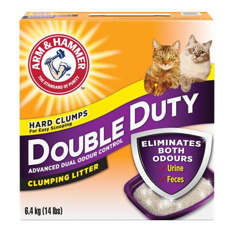 A&H DOUBLE DUTY 6.4KG, ARM & HAMMER Double Duty Clumping Cat Litter