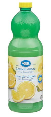 Great Value Lemon Juice From Concentrate Walmart Canada