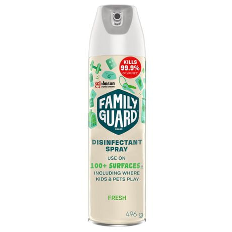 Family Guard™ Disinfectant Spray, Kills 99.9% of Germs, Fresh Scent, 496g