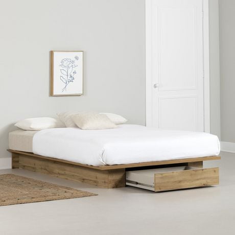 Platform Bed with Drawer from the collection Cavalleri South Shore