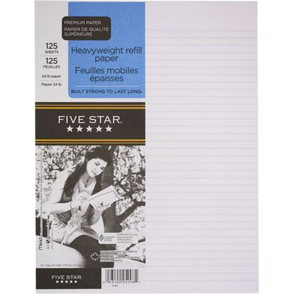 Five Star® Refill Paper, 125 Sheets, Five Star® Refill Paper