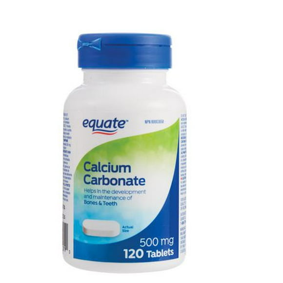 Equate Carbonate de calcium 500mg 120 Comprimés