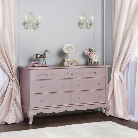 aurora 7 drawer double dresser