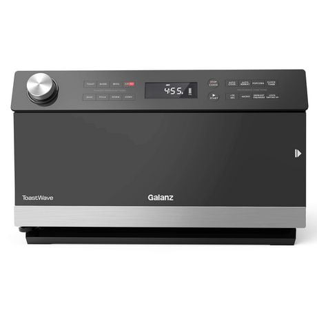 Galanz GTWHG09S1A09 4-in-1 ToastWave with TotalFry 360, Convection, Microwave, Air Fry, Toast Oven, 900W/0.9 Cu.Ft, Stainless Steel