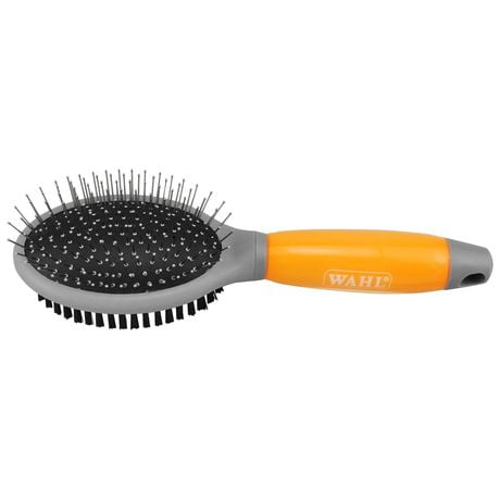 Wahl Double Sided Dog Brush, Charcoal-infused bristles