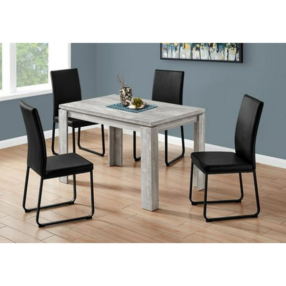 Monarch Specialties Dining Table, 48" Rectangular, Small, Kitchen, Dining Room, Laminate, Grey, Contemporary, Modern