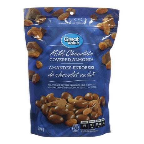 Great Value Milk Chocolate Covered Almonds | Walmart Canada