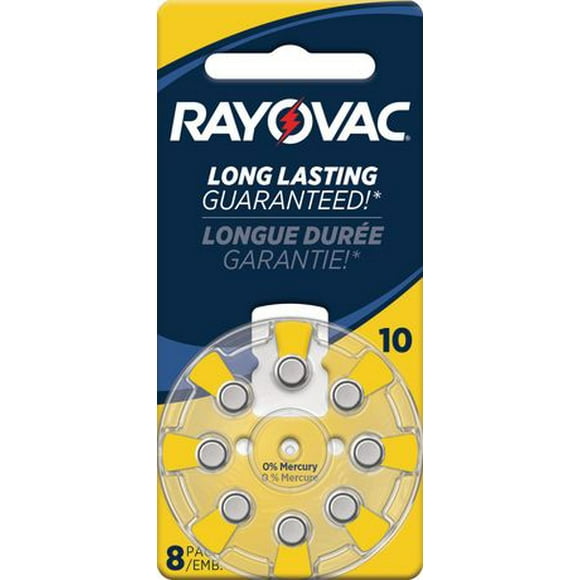 Paquet de 16 piles Rayovac d'appareil auditif format 13 ROV HAB #13 - 16 pack