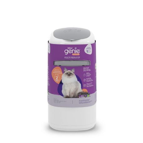 Litter Genie Style Pail - Cat Litter Waste Disposal System, Includes a refill that can last up to 2 months